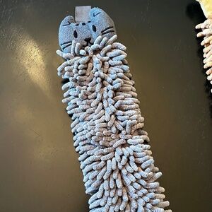 Norwex Pet To Dry Hanging Kids Hand Towel Chenille Microfiber Cat